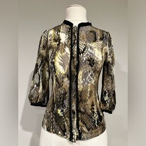 LINE & DOT BRAND 100% SILK BLOUSE